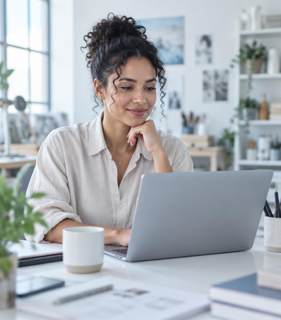 Business owner reviewing financing options